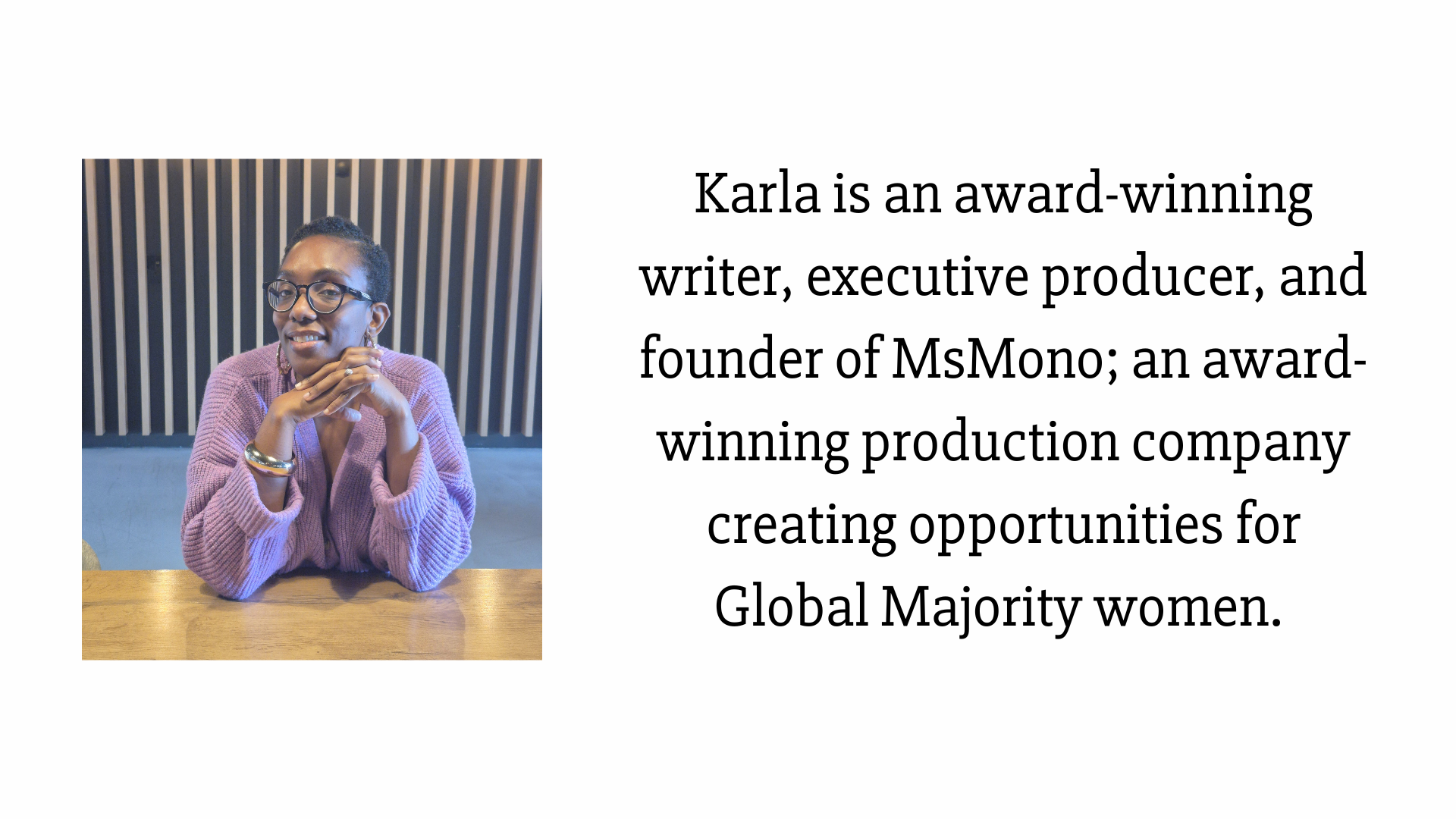 karla williams, posiuniene, msmono, msmono meets